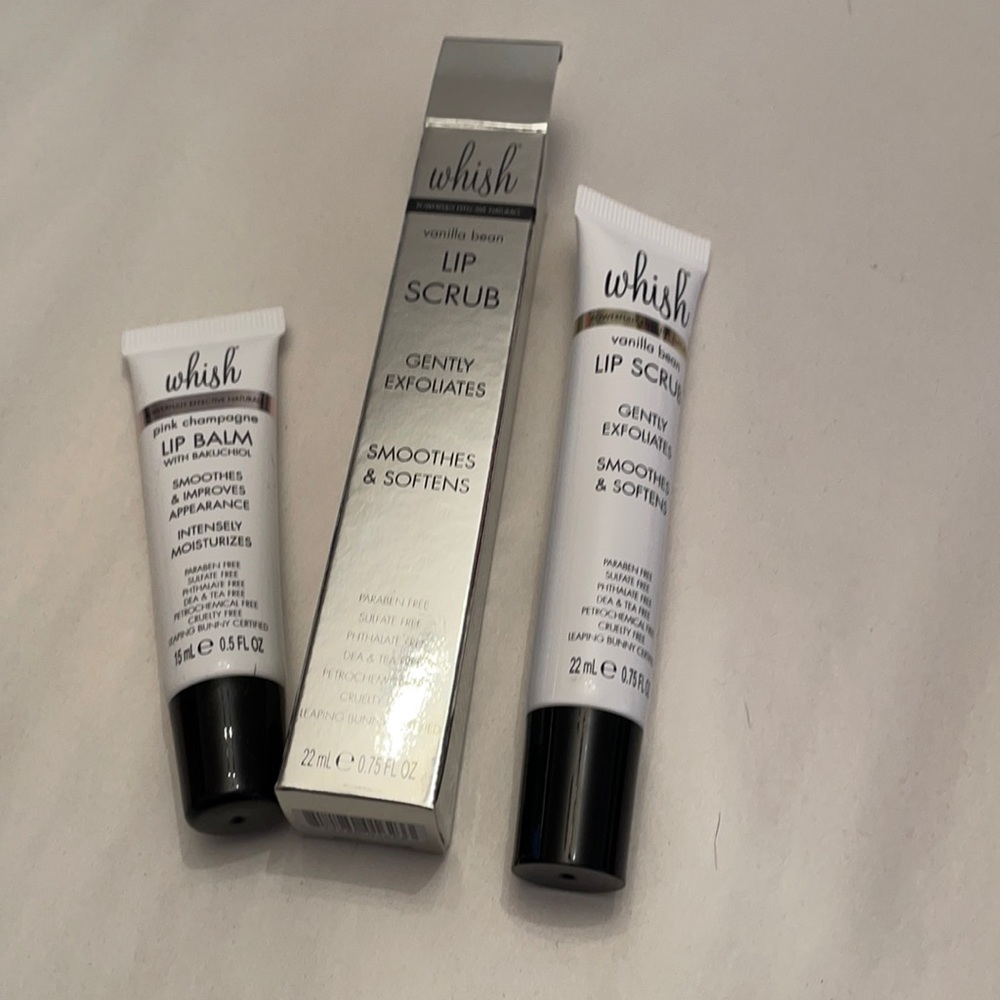 Whish Lip Balm and Lip Scrub! New!